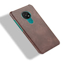 For Nokia 7.2 / 6.2 Shockproof Litchi Texture PC + PU Case(Brown)