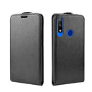 For Honor 9X Crazy Horse Vertical Flip Leather Protective Case(Black)