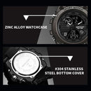 SANDA739 Watch Plate Chao Male Watch Male Student Fashion Trend Multi Functional Digital Waterproof Electronic Meter(Black)