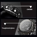 SANDA739 Watch Plate Chao Male Watch Male Student Fashion Trend Multi Functional Digital Waterproof Electronic Meter(Black)