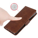 For OnePlus 7T Pro Dual-side Magnetic Buckle Horizontal Flip Leather Case with Holder & Card Slots & Wallet & Photo Frame(Black)