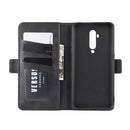 For OnePlus 7T Pro Dual-side Magnetic Buckle Horizontal Flip Leather Case with Holder & Card Slots & Wallet & Photo Frame(Black)