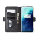 For OnePlus 7T Pro Dual-side Magnetic Buckle Horizontal Flip Leather Case with Holder & Card Slots & Wallet & Photo Frame(Black)