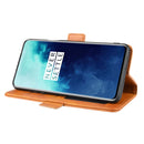 For OnePlus 7T Pro Dual-side Magnetic Buckle Horizontal Flip Leather Case with Holder & Card Slots & Wallet & Photo Frame(Yellow)
