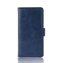For OnePlus 7T Pro Dual-side Magnetic Buckle Horizontal Flip Leather Case with Holder & Card Slots & Wallet & Photo Frame(Dark Blue)