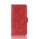 For OnePlus 7T Pro Dual-side Magnetic Buckle Horizontal Flip Leather Case with Holder & Card Slots & Wallet & Photo Frame(Red)