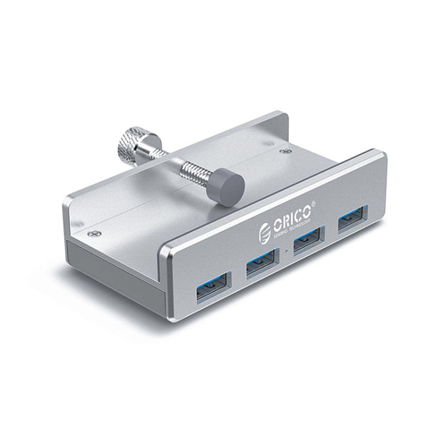 ORICO MH4PU-P Aluminum Alloy 4 Ports USB3.0 Clip-type HUB(Silver)