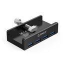 ORICO MH4PU-P Aluminum Alloy 4 Ports USB3.0 Clip-type HUB(Black)