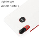 For Motorola Moto E6 Plus Shockproof Crocodile Texture PC + PU Case(White)