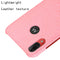 For Motorola Moto E6 Plus Shockproof Crocodile Texture PC + PU Case(Pink)