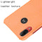 For Motorola Moto E6 Plus Shockproof Crocodile Texture PC + PU Case(Orange)