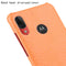 For Motorola Moto E6 Plus Shockproof Crocodile Texture PC + PU Case(Orange)