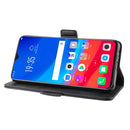 For OPPO F9 / F9 Pro / Realme 2 Pro / A7X Dual-side Magnetic Buckle Horizontal Flip Leather Case with Holder & Card Slots & Wallet & Photo Frame(Black)