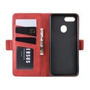 For OPPO F9 / F9 Pro / Realme 2 Pro / A7X Dual-side Magnetic Buckle Horizontal Flip Leather Case with Holder & Card Slots & Wallet & Photo Frame(Red)
