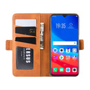 For OPPO F9 / F9 Pro / Realme 2 Pro / A7X Dual-side Magnetic Buckle Horizontal Flip Leather Case with Holder & Card Slots & Wallet & Photo Frame(Yellow)