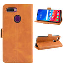 For OPPO F9 / F9 Pro / Realme 2 Pro / A7X Dual-side Magnetic Buckle Horizontal Flip Leather Case with Holder & Card Slots & Wallet & Photo Frame(Yellow)