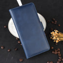 For OPPO F9 / F9 Pro / Realme 2 Pro / A7X Dual-side Magnetic Buckle Horizontal Flip Leather Case with Holder & Card Slots & Wallet & Photo Frame(Blue)