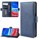 For OPPO F9 / F9 Pro / Realme 2 Pro / A7X Dual-side Magnetic Buckle Horizontal Flip Leather Case with Holder & Card Slots & Wallet & Photo Frame(Blue)