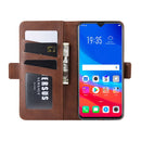 For OPPO F9 / F9 Pro / Realme 2 Pro / A7X Dual-side Magnetic Buckle Horizontal Flip Leather Case with Holder & Card Slots & Wallet & Photo Frame(Brown)