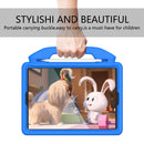 For iPad 10.2 EVA Flat Anti Falling Protective Shell with Thumb Bracket(Blue)