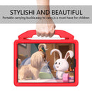 For iPad 10.2 EVA Flat Anti Falling Protective Shell with Thumb Bracket(Red)