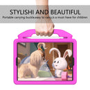 For iPad 10.2 EVA Flat Anti Falling Protective Shell with Thumb Bracket(Rose Pink)