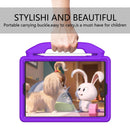 For iPad 10.2 EVA Flat Anti Falling Protective Shell with Thumb Bracket(Purple)