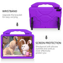 For iPad 10.2 EVA Flat Anti Falling Protective Shell with Thumb Bracket(Purple)