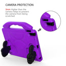 For iPad 10.2 EVA Flat Anti Falling Protective Shell with Thumb Bracket(Purple)