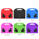 For iPad 10.2 EVA Flat Anti Falling Protective Shell with Thumb Bracket(Purple)