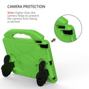 For iPad 10.2 EVA Flat Anti Falling Protective Shell with Thumb Bracket(Green)