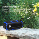 New Rixing NR5016 Wireless Portable Bluetooth Speaker Stereo Sound 10W System Music Subwoofer Column, Support TF Card, FM(Red)