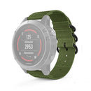 For Garmin Fenix 3 / 5X Universal 26MM Three-ring Nylon Watch Band(Army Green)