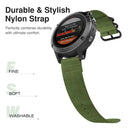 For Garmin Fenix 3 / 5X Universal 26MM Three-ring Nylon Watch Band(Army Green)