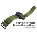 For Garmin Fenix 3 / 5X Universal 26MM Three-ring Nylon Watch Band(Army Green)
