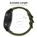 For Garmin Fenix 3 / 5X Universal 26MM Three-ring Nylon Watch Band(Army Green)