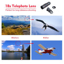 DSDZ-18XWYJ Cell Phone Lens Universal 18X Optical Zoom Lens Manual Telescope Lens with Clamp