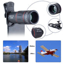 DSDZ-18XWYJ Cell Phone Lens Universal 18X Optical Zoom Lens Manual Telescope Lens with Clamp
