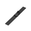 Suitable For Samsung Gear S2 Sport / Galaxy Watch Active 2 20mm Butterfly Buckle 3-Beads Stainless Steel Metal Watch Band (black)
