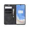 For OnePlus 7T Retro-skin Business Magnetic Suction Leather Case with Purse-Bracket-Chuck(Black)