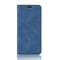 For OnePlus 7T Retro-skin Business Magnetic Suction Leather Case with Purse-Bracket-Chuck(Dark Blue)