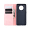 For OnePlus 7T Retro-skin Business Magnetic Suction Leather Case with Purse-Bracket-Chuck(Pink)