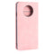 For OnePlus 7T Retro-skin Business Magnetic Suction Leather Case with Purse-Bracket-Chuck(Pink)