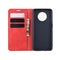 For OnePlus 7T Retro-skin Business Magnetic Suction Leather Case with Purse-Bracket-Chuck(Red)