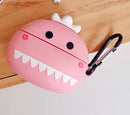 For Apple AirPods Pro Love Dinosaur Head Bluetooth Headphone Protective Case(Pink)