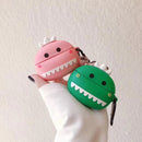 For Apple AirPods Pro Love Dinosaur Head Bluetooth Headphone Protective Case(Pink)