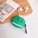 For Apple AirPods Pro Love Dinosaur Head Bluetooth Headphone Protective Case(Pink)