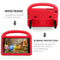 For Galaxy Tab A 8.0 (2019)T290 / T295 Sparrow Style Flat Anti Falling Protective Shell with Bracket(Red)