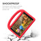 For Galaxy Tab A 8.0 (2019)T290 / T295 Sparrow Style Flat Anti Falling Protective Shell with Bracket(Red)