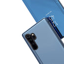 For Xiaomi Note 10 Plated Mirror Horizontal Flip Leather Cover with Stand Mobile Phone Holster(Rose Gold)